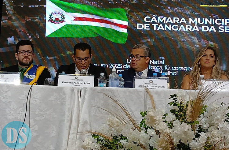 BIÊNIO 2025-2026 - Vereador Edmilson Porfírio é eleito presidente da Câmara de Tangará da Serra
