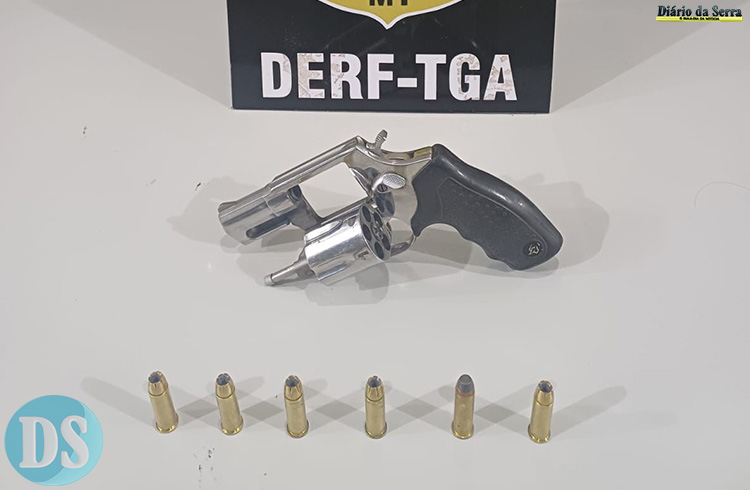 TANGARÁ DA SERRA - PJC prende em flagrante autor de furto de arma de fogo