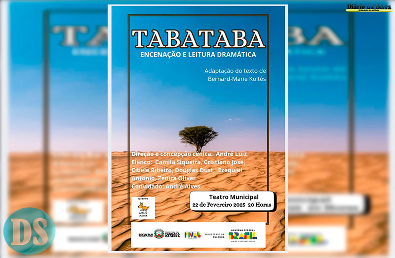 Teatro Municipal recebe espetáculo “Tabataba” neste sábado