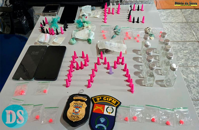 EM ARENÁPOLIS – Polícia Civil realiza operação em casa de eventos investigada por promover festas com drogas e menores
