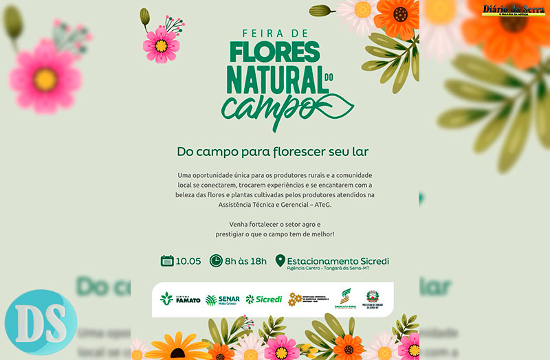 No próximo sábado acontece a 4ª edição da tradicional Feira de Flores