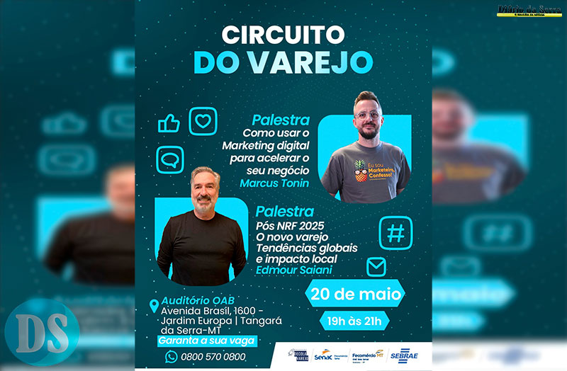 OPORTUNIDADE DE CAPACITAÇÃO – Sebrae e Senac promovem evento gratuito sobre marketing digital e tendências do comércio