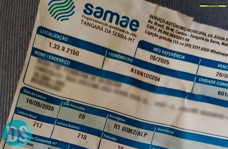 AUMENTO – Samae anuncia reajuste na tarifa de água e esgoto a partir de junho