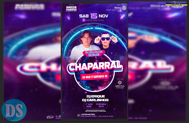 Oitava edição do Chaparral, O Retorno será realizada em Tangará em novembro