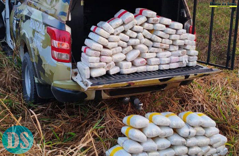 TOLERÂNCIA ZERO - Polícia Militar e PRF apreendem 127 quilos de maconha e causam prejuízo de R$ 1,2 milhão ao crime