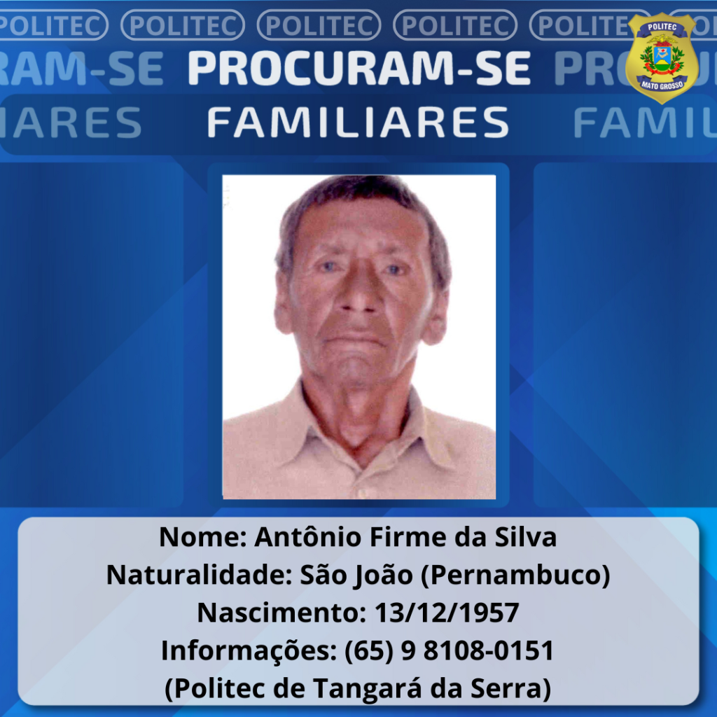 PARA LIBERAÇÃO - Politec procura por familiares de homem encontrado morto em Tangará da Serra