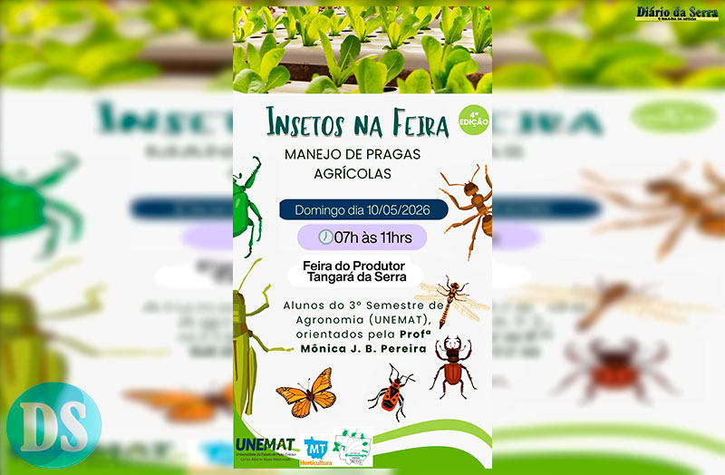 “Insetos na Feira” chega à 4ª edição e reforça manejo sustentável