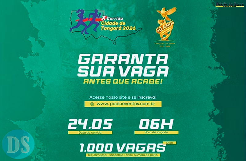 50 ANOS DE TANGARÁ – 10ª Corrida Cidade de Tangará reúne recorde de atletas neste domingo