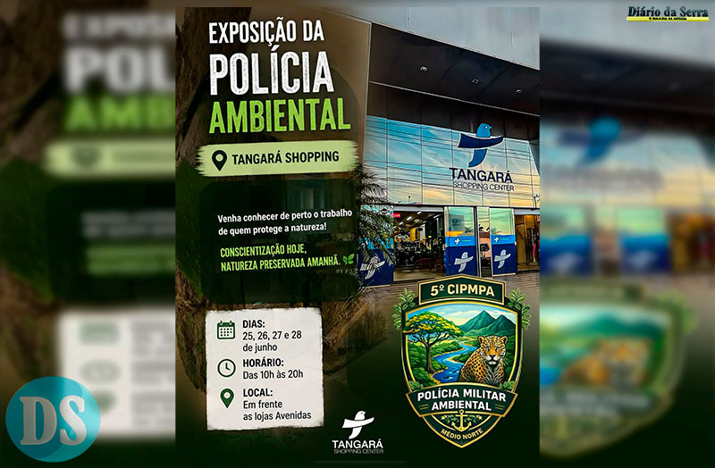 5ª Companhia de Proteção Ambiental realiza até domingo atividades no Shopping