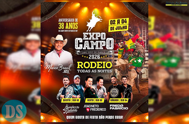 Grandes shows marcam o aniversário de 38 anos de Campo Novo
