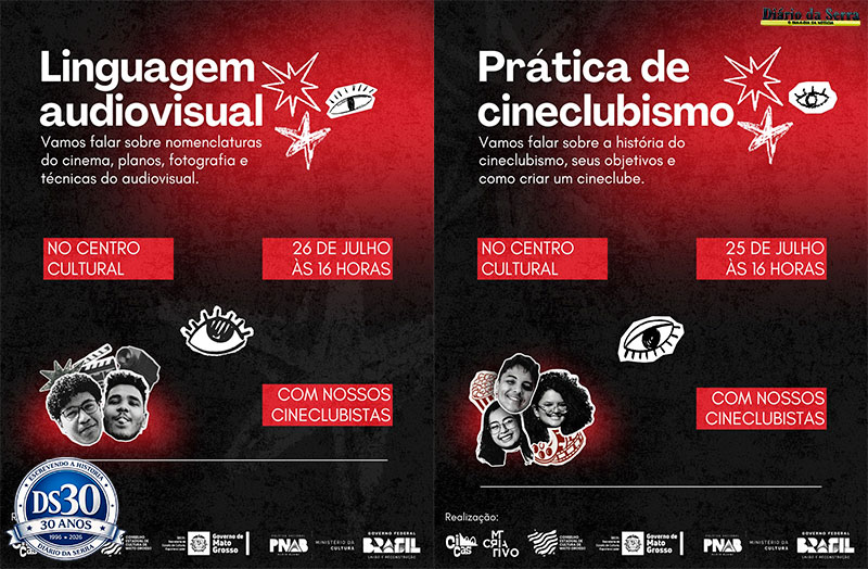 Projeto Cultural abre inscrição para oficinas sobre cineclubismo e linguagem audiovisual em Tangará