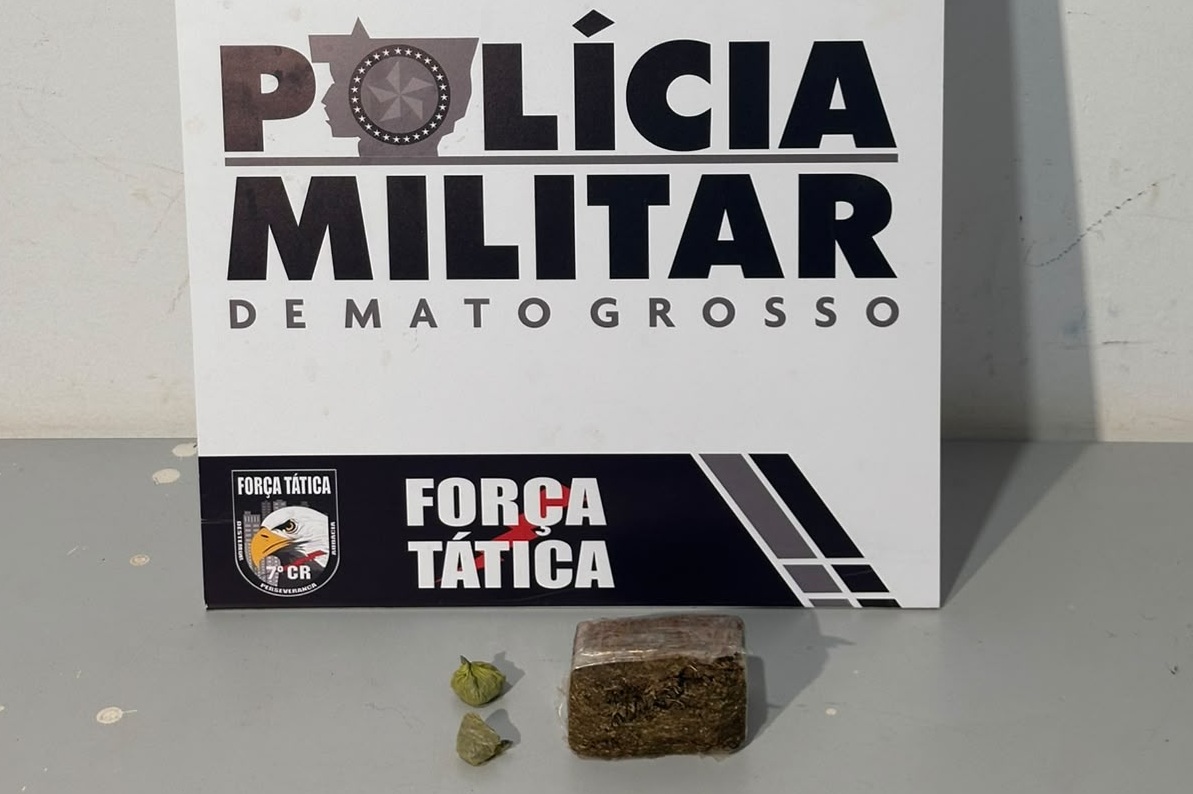 NO JARDIM BARCELONA  - Menor é apreendida com meio tablete e duas porções de maconha