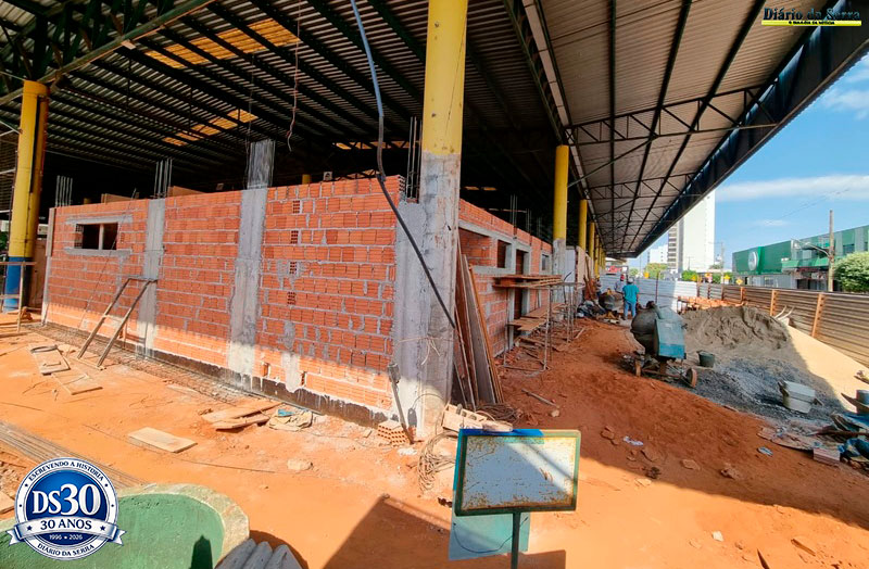 TANGARÁ DA SERRA - Obra da nova sede administrativa da Feira do Centro avança e chega a 8% de execução