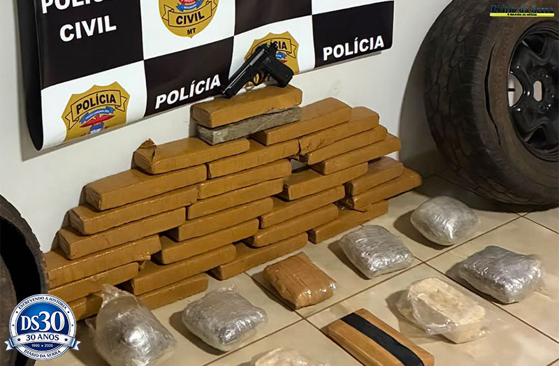 REGIONAL DE TANGARÁ - Polícia Civil apreende 38 tabletes de drogas e  prende dois suspeitos em Brasnorte