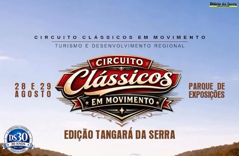 NESTA SEXTA E SÁBADO – Tangará da Serra recebe Circuito Clássicos em Movimento