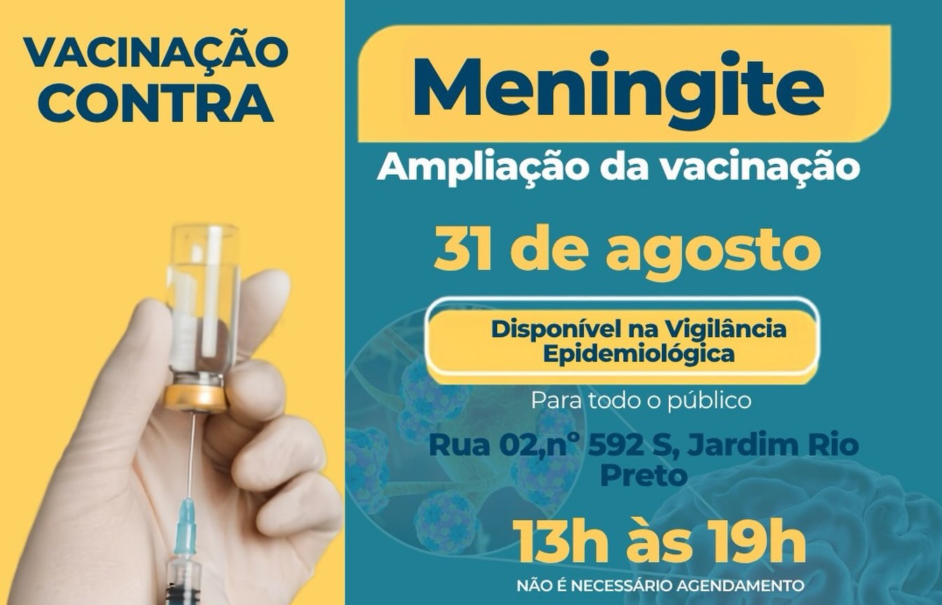 Tangará amplia vacinação contra meningite com 500 doses extras nesta segunda-feira