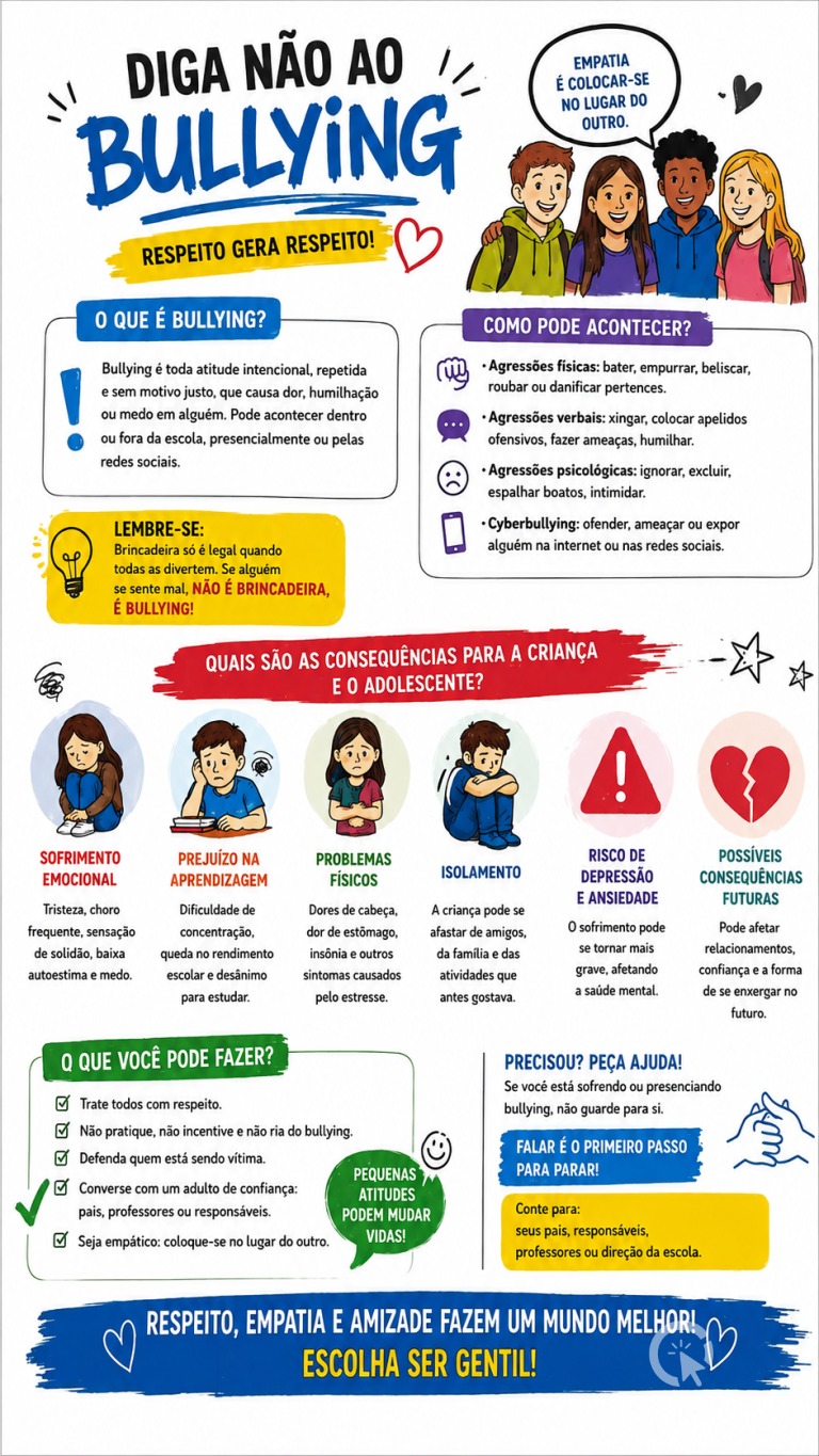 NOVA OLÍMPIA - Conselho Tutelar orienta estudantes sobre bullying e cyberbullying