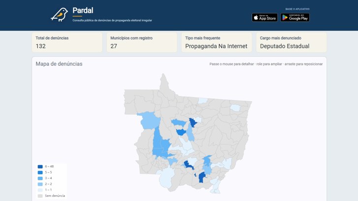 Pardal já registra mais de  130 denúncias de propaganda eleitoral irregular em Mato Grosso
