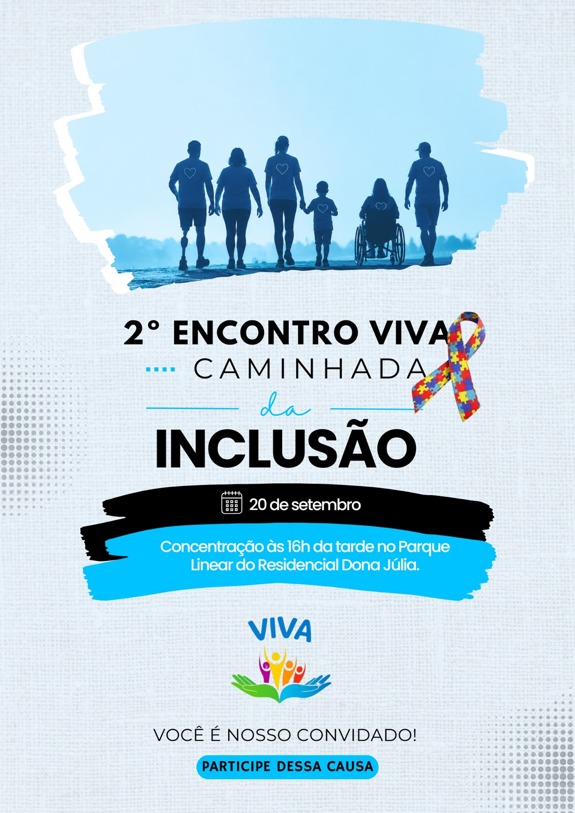 GRUPO VIVA - Caminhada da Inclusão  reúne famílias neste  domingo em Tangará