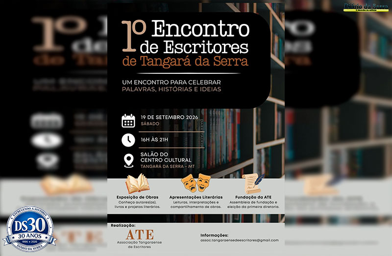 ATE - Associação Tangaraense realiza 1º Encontro  de Escritores