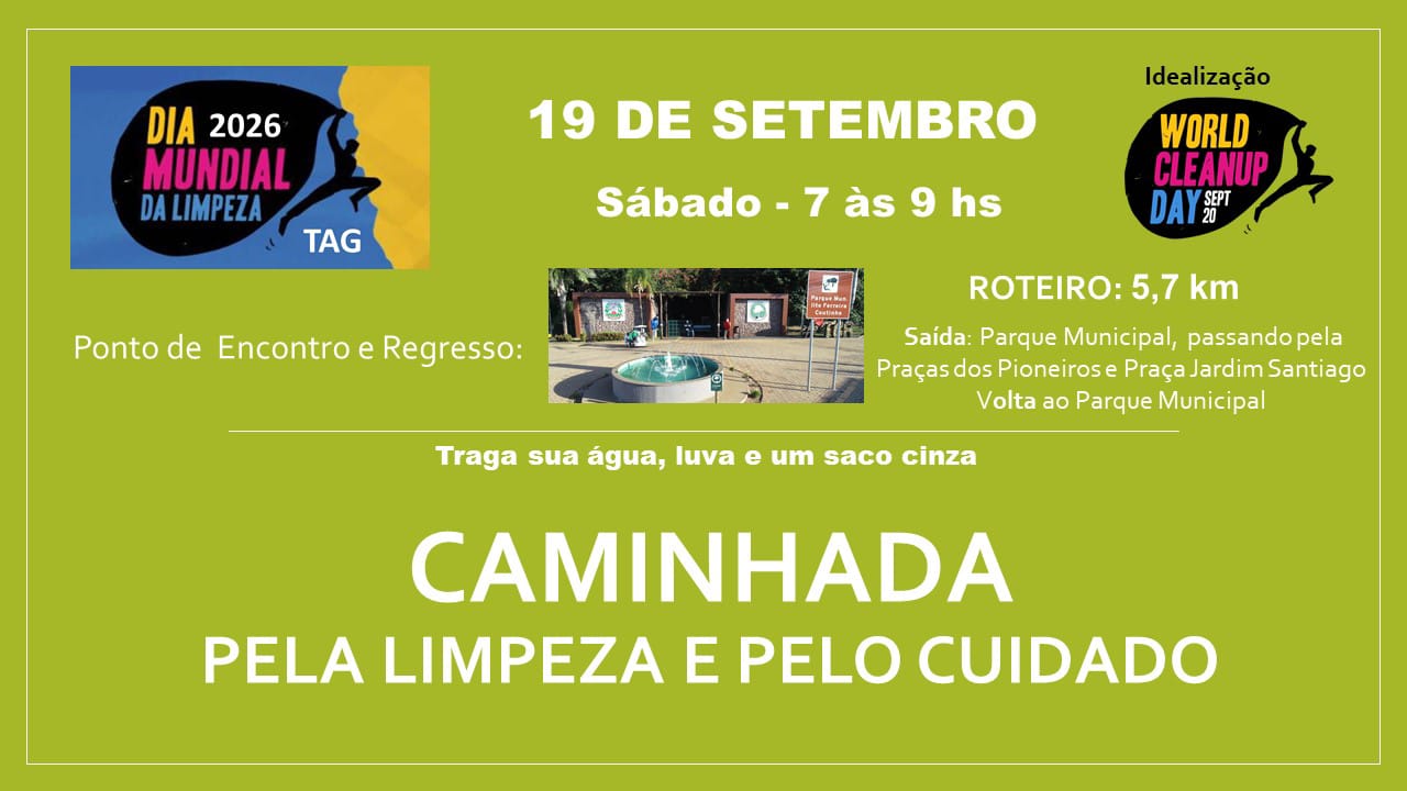 Caminhada pela limpeza e pelo cuidado mobilizou comunidade em Tangará