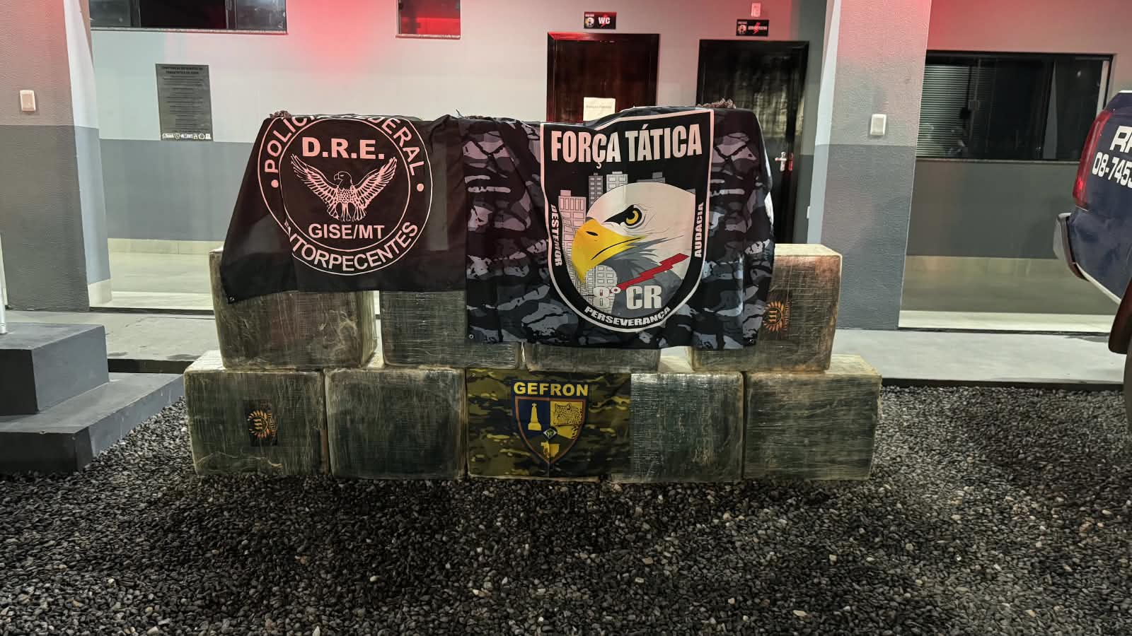 COMBATE AO TRÁFICO - Órgãos de segurança apreendem 500 kg de cocaína em Colniza
