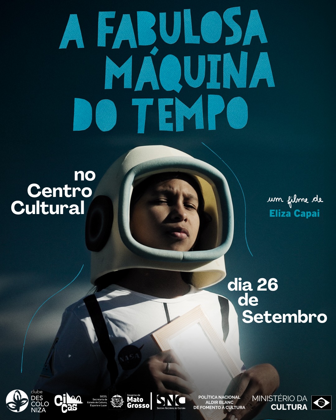 “A Fabulosa Máquina do Tempo” ganha exibição em Cineclube de Tangará