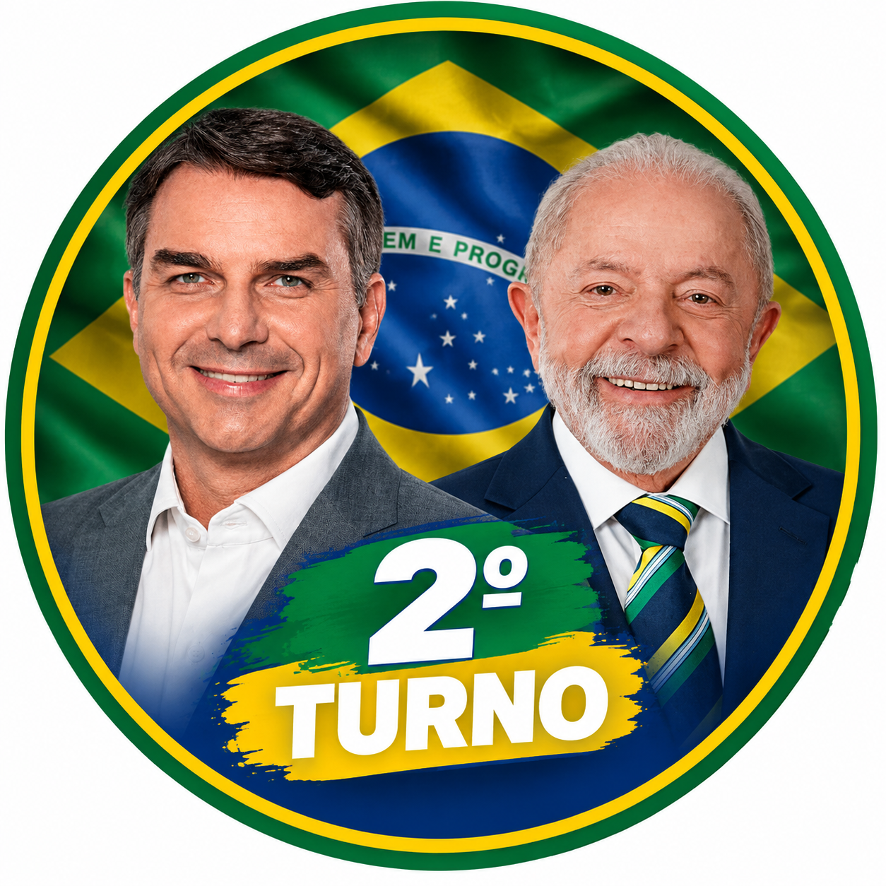 Lula e Flávio vão disputar 2º turno para presidente da República