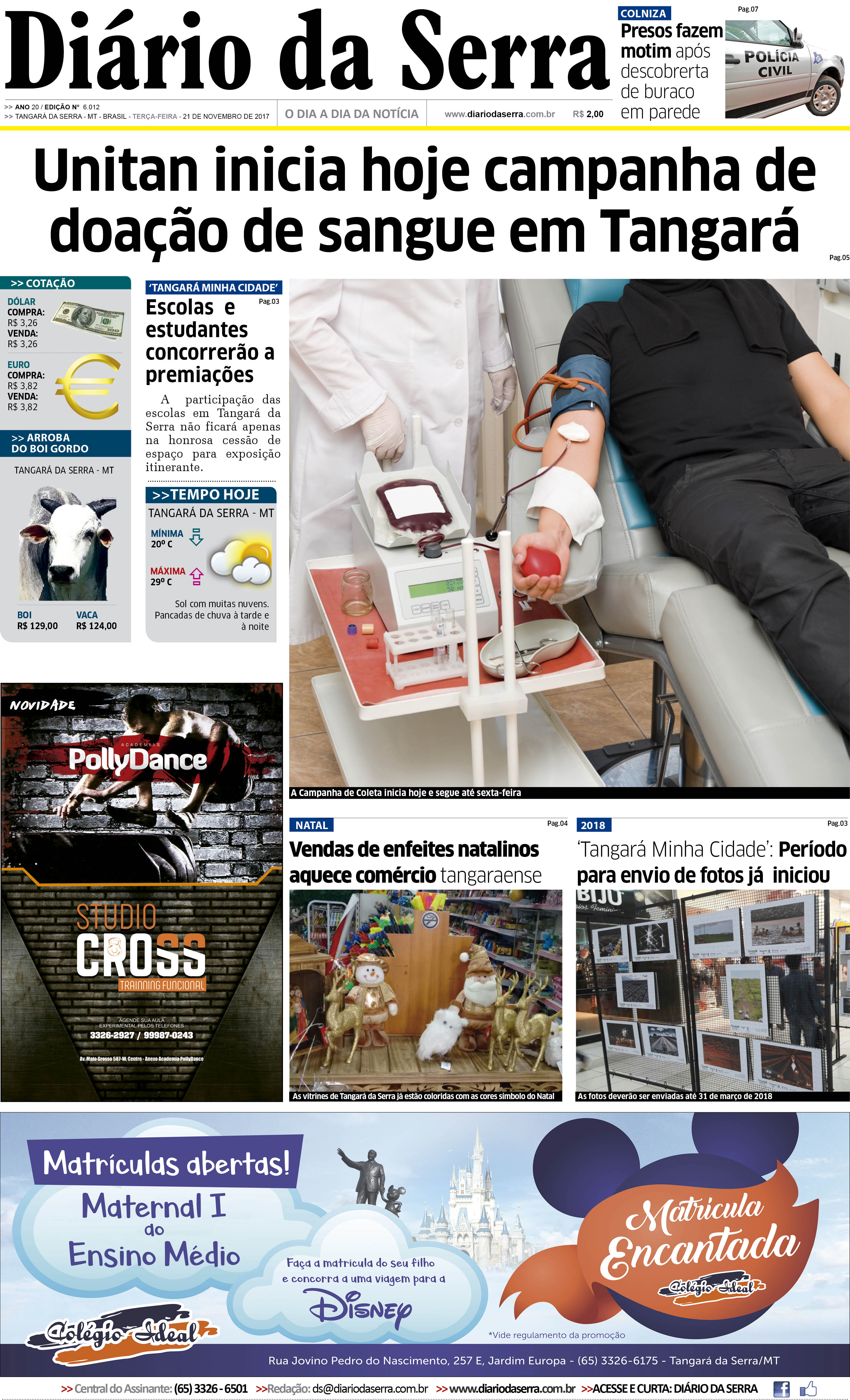 Edição impressa de 21/11/2017