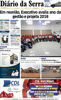 Edição impressa de 18/12/2017