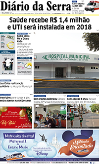 Edição impressa de 22/12/2017