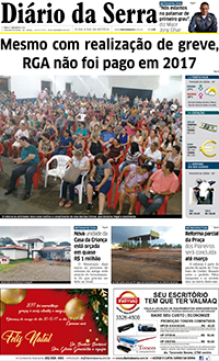 Edição impressa de 28/12/2017
