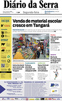 Edição impressa de 15/01/2018