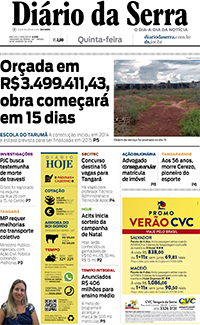Edição impressa de 18/01/2018
