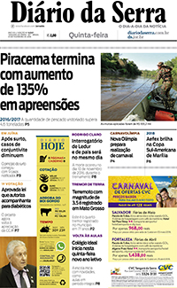 Edição impressa de 01/02/2018