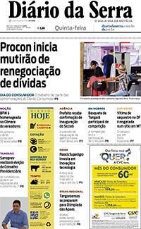 Edição impressa de 15/03/2018