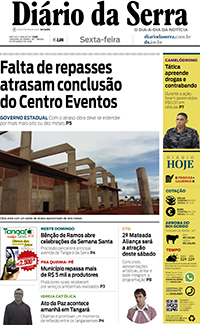 Edição impressa de 23/03/2018