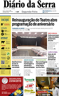 Edição impressa de 16/04/2018