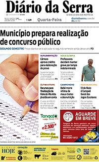 Edição impressa de 18/04/2018