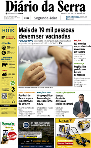 Edição impressa de 23/04/2018