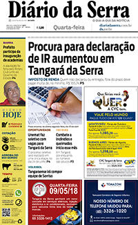 Edição impressa de 02/05/2018