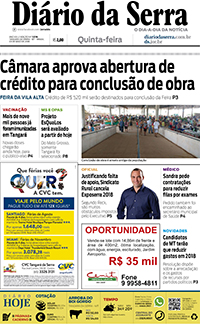 Edição impressa de 03/05/2018