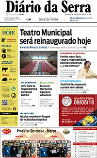 Edição impressa de 04/05/2018