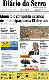Edição impressa de 08/05/2018