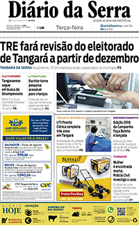 Edição impressa de 15/05/2018