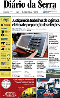 Edição impressa de 21/05/2018