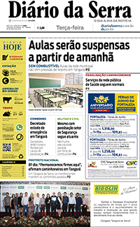 Edição impressa de 29/05/2018
