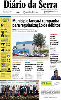 Edição impressa de 06/06/2018