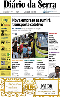 Edição impressa de 15/06/2018
