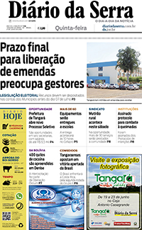 Edição impressa de 21/06/2018